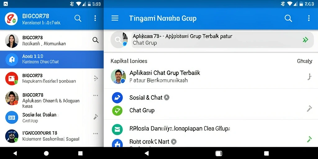 Antarmuka aplikasi BIGCOR78 yang intuitif dan menarik.