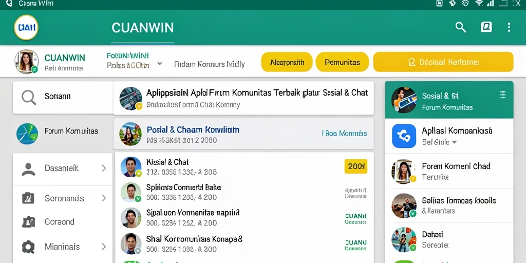 Antarmuka pengguna CUANWIN yang menarik dan mudah dinavigasi.