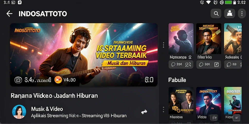 Antarmuka INDOSATTOTO yang menarik dan mudah digunakan untuk Streaming Video.