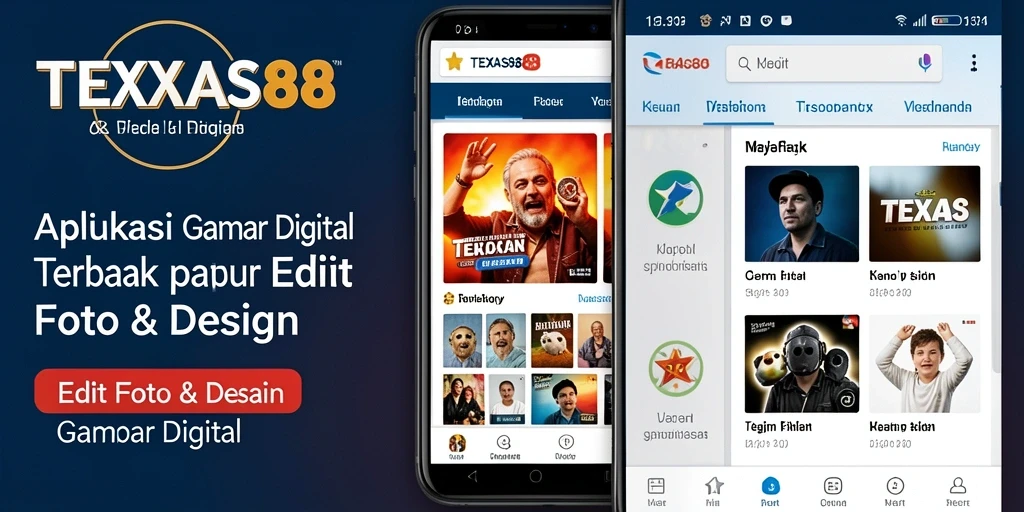 Tampilan antarmuka TEXAS88 dengan berbagai fitur Gambar Digital.