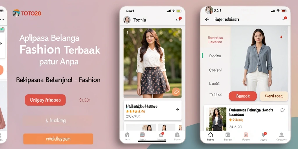 Tampilan antarmuka aplikasi TOTO20 yang modern dan mudah digunakan.